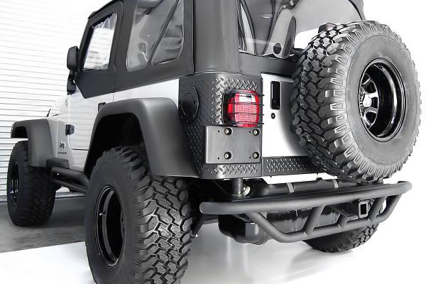 Rugged ridge 11503.12 - 97-06 jeep wrangler rear rrc bumper w/o tire carrier