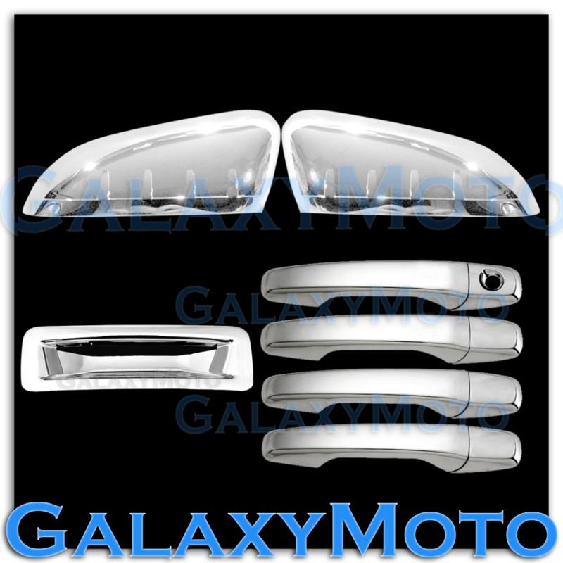 11-14 ford explorer chrome half mirror+4 door handle no smart key+tailgate cover