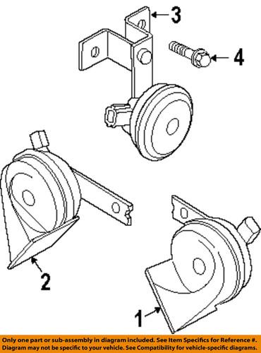 Kia oem 966113f001 horn