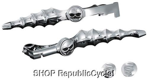 Honda fury kuryakyn chrome zombie lever set *new*