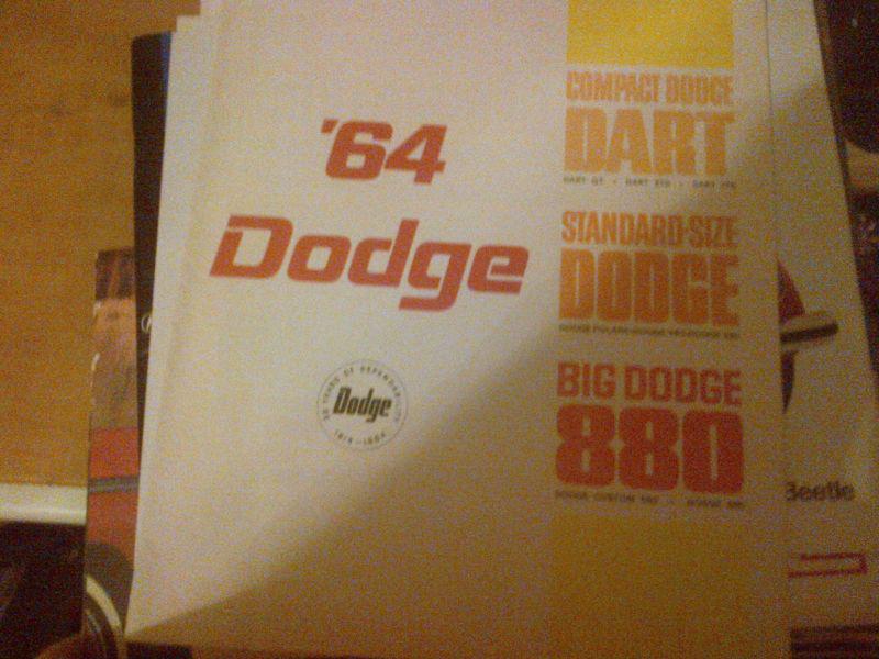 1964 dodge dart/polara/880       brochure        -