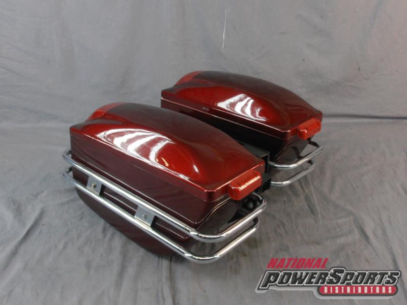 Yamaha xv1700 road star quick release rigid mount saddlebags hard bags 1011317