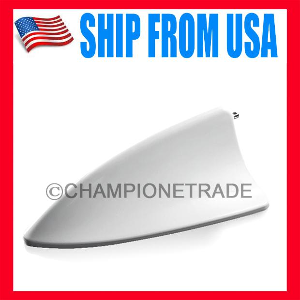 Us white car antenna shark fin dummy antenna decorative universal for audi ford