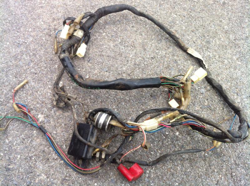 1979 kawasaki kz550 complete oem wiring harness w/ relays and fuse box