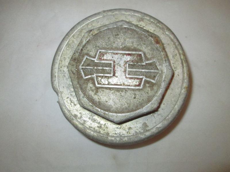 Vintage antique old grease cap dust cover center cap screw on hub cap