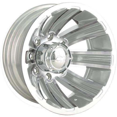 16x6 chrome alloy ion style 166 dually rear wheels 8x170 -125 ford f-350 dually