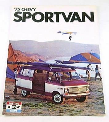 1975 75 chevrolet chevy sportvan van brochure g20 g30