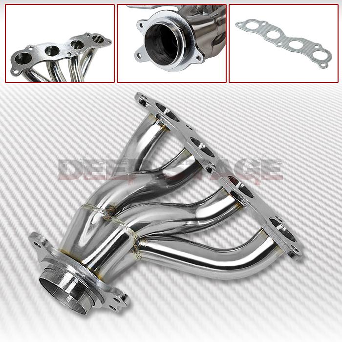 4-1 stainless racing exhaust header manifold extractor 02-06 rsx dc5 type-s k20