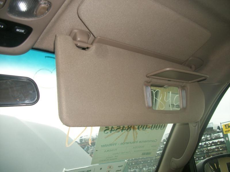 04 toyota tundra passenger sun visor/shade 1128631