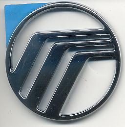 Mercury logo origin part chrome emblem nameplate new 