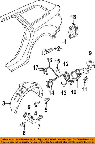 Audi oem 4f0810773c quarter panel-actuator