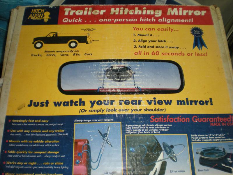 Trailer hitching mirror