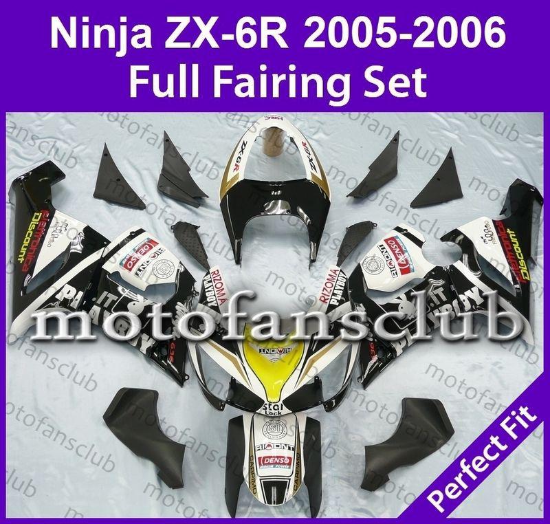 Fit kawasaki 05 06 zx 6r zx 636 ninja 2005 2006 fairing bodywork plastics #16 b