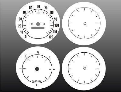 1967 chevrolet impala instrument cluster white face gauges 67