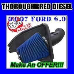 Afe cold air intake stage 2 cx kit 2003-2007 ford powerstroke 6.0l cai 54-30392