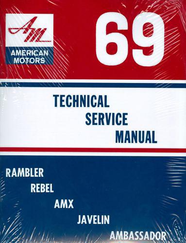 1969 amc javelin/amx/rebel/ambassador  shop/body manual