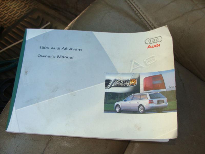 1999 audi a6 avant owners manual 