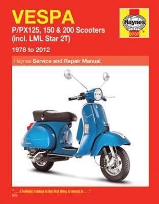 1978-2012 vespa p px 125 150 200 scooter repair manual