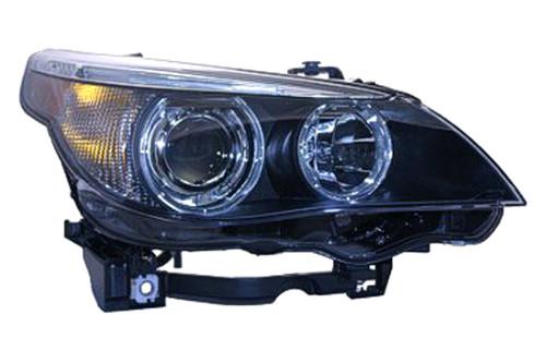 Replace bm2503124 - 04-05 bmw 5-series front rh headlight lens housing hid