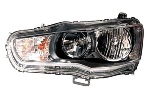 Replace mi2502158 - 2009 mitsubishi lancer front lh headlight assembly halogen