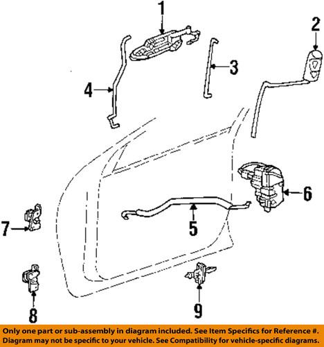 Chrysler oem 4574141 front door-control rod