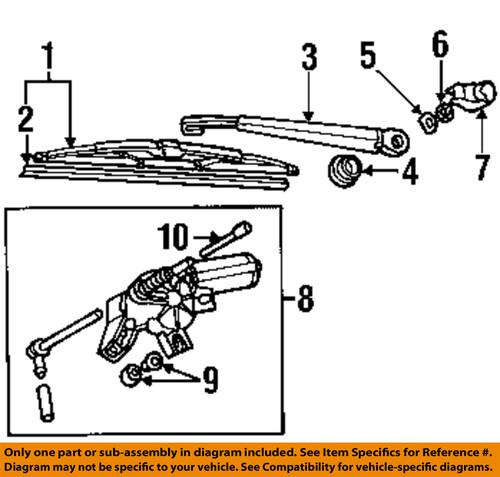 Volkswagen oem n01155813 wiper & washer-lift gate-wiper arm washer