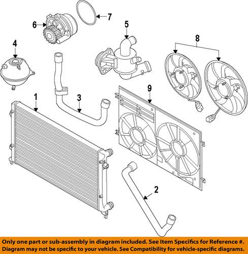 Volkswagen oem 1k0121251dm radiator