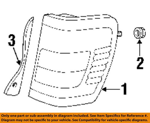 Jeep oem 6505386aa combination lamps tail light-rear-tail lamp assembly nut