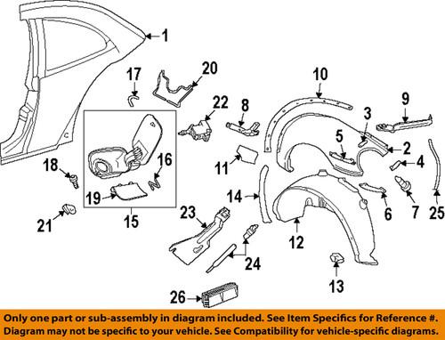 Volkswagen oem 1c0821257ad quarter panel-fender retainer plate