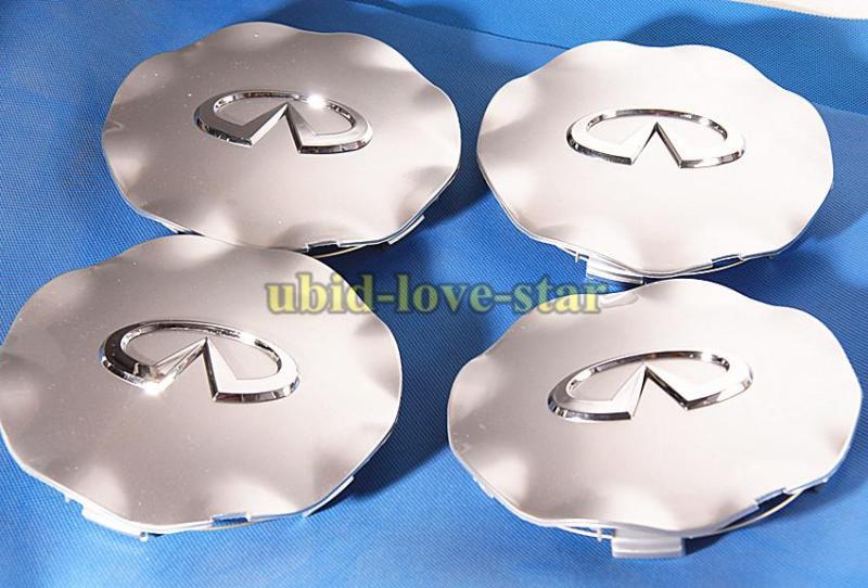 Buy 2003 to 2008 infiniti emblem  fx35 fx45 20" wheel hub center 4 caps covers