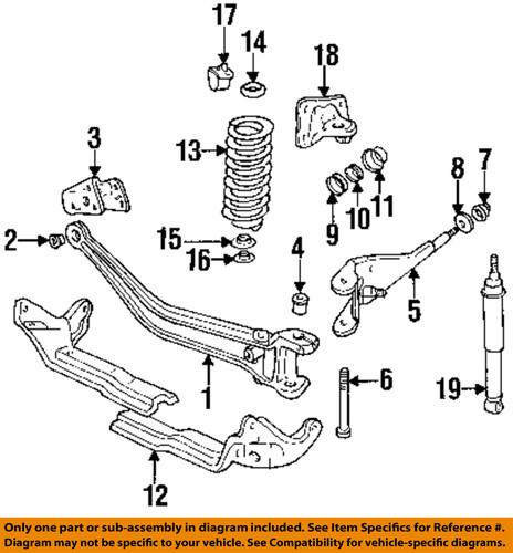 Mazda oem zzm034223 front suspension-radius arm