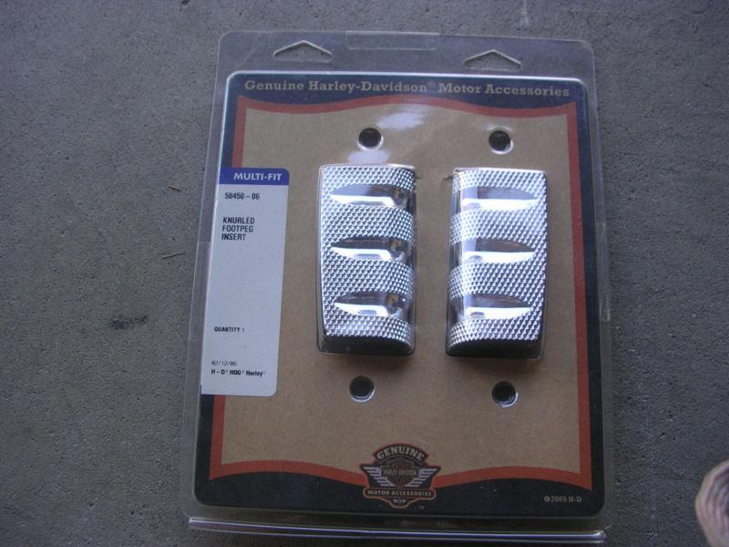 Harley davidson knurled footpeg insert multi fit