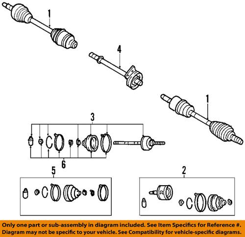 Mazda oem gg0322530 cv joint boot kit/cv boot