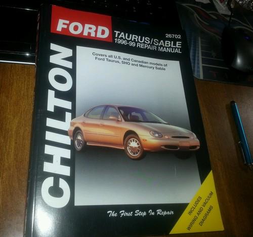 Chilton repair manual 1996-99 ford taurus, mercury sable vgc