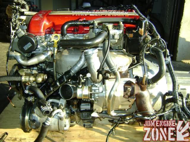 Jdm nissan silvia s13 240sx 180sx red top turbo engine motor sr20det sr20