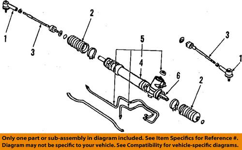 Nissan oem 482032b026 rack & pinion bellows/rack & pinion bellow