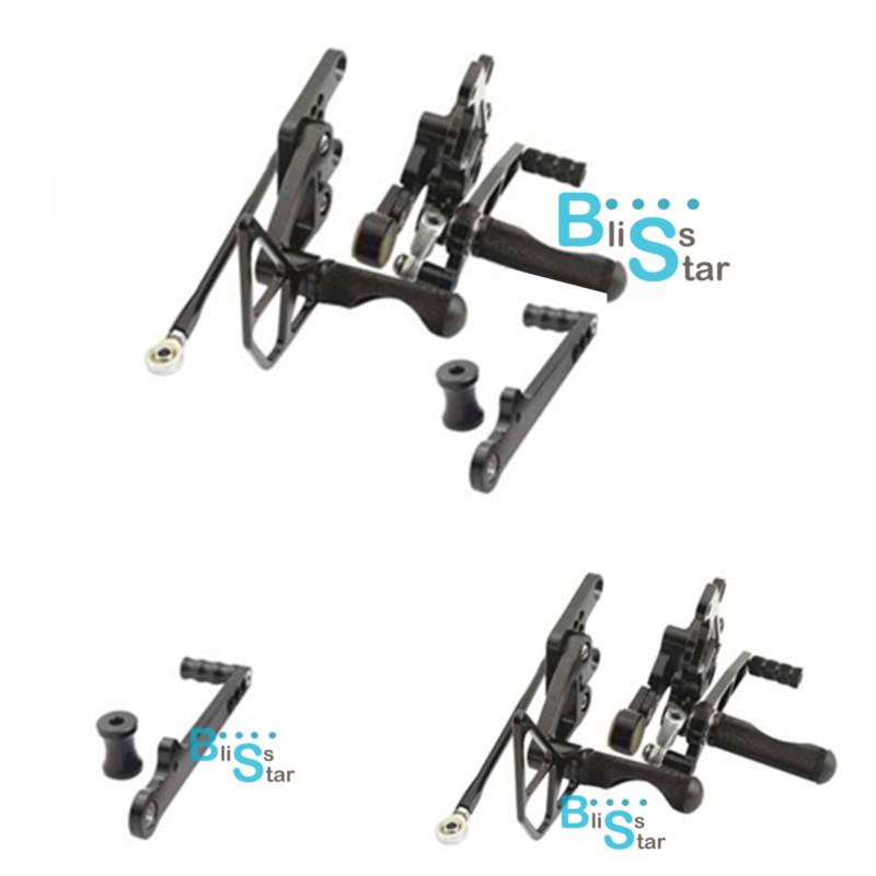 Black cnc adjustable rear sets rearsets fit honda cbr1000rr cbr 1000rr 2008-2011