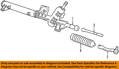 Ford oem 9g1z-3a130-a tie rod/steering tie rod end