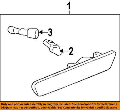 Ford oem 6r3z13411ba marker & signal lamps-rear-socket