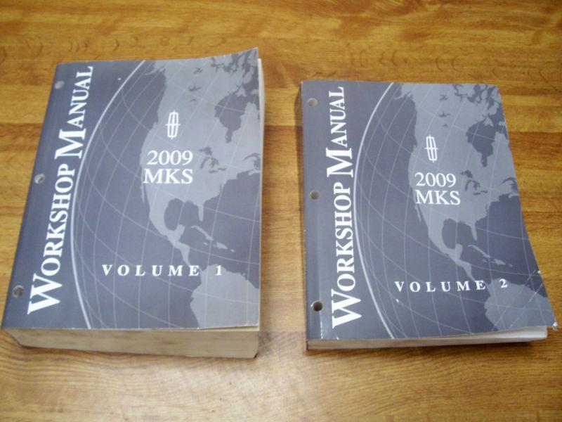 2009 ford lincoln mks factory repair shop manuals-  mks   vol 1 & 2