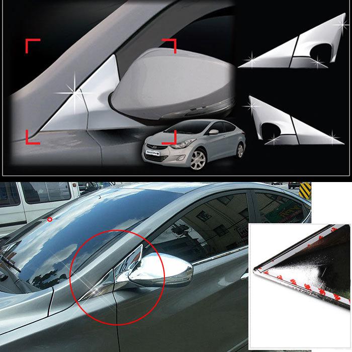 2011 elantra(avante) chrome a-pillar(mirror bracket) cover moulding trim b427