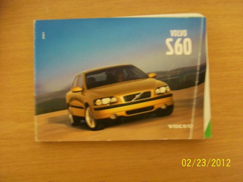 2001 volvo s60  owners manual 