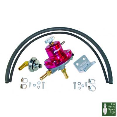 1x sytec 1:1 adjustable fuel pressure regulator kit (red) (vk-sar-gm-r)