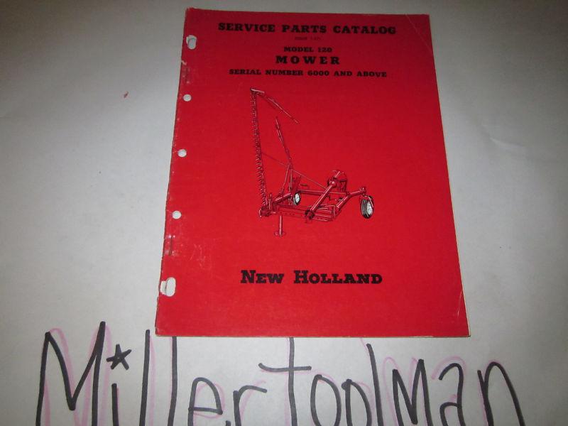 New holland model 120 mower service parts catalog manual