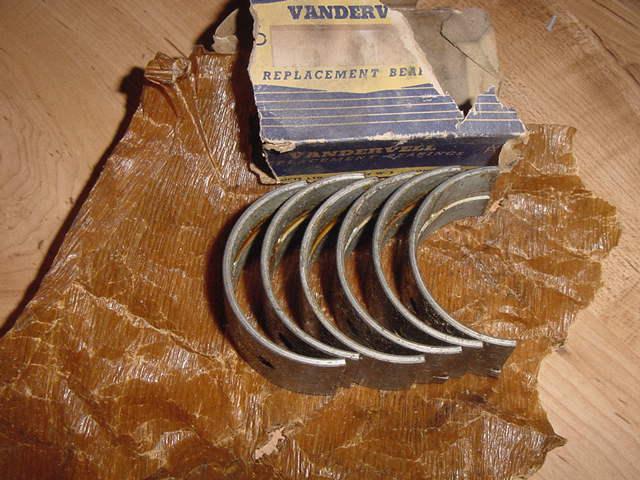 Nos vandervell main bearings 030 mgb 3 main 1962-65