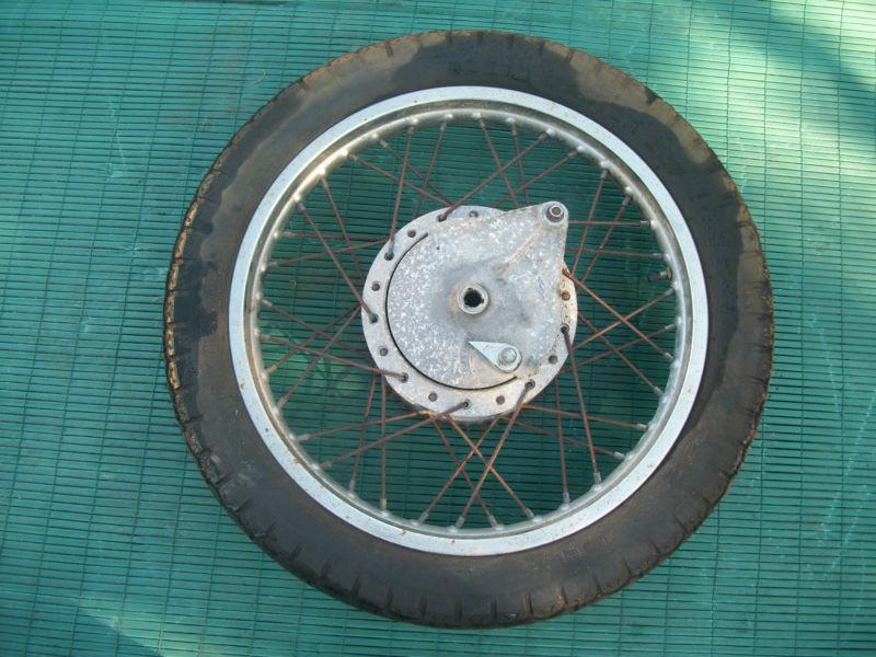 1977 kawasaki kz 400 rear rim tire sprocket brake drum