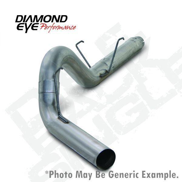 Diamond eye k5252s diesel exhaust 4" turbo back quiet tone - dpf delete cummins