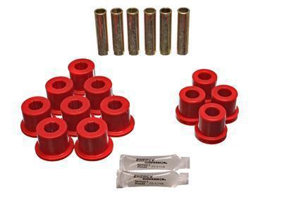 Energy suspension bushings leaf spring polyurethane red rear chevy pickup kit