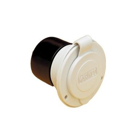 Marinco 15a power inlet (white) mar 150bbiw.rv