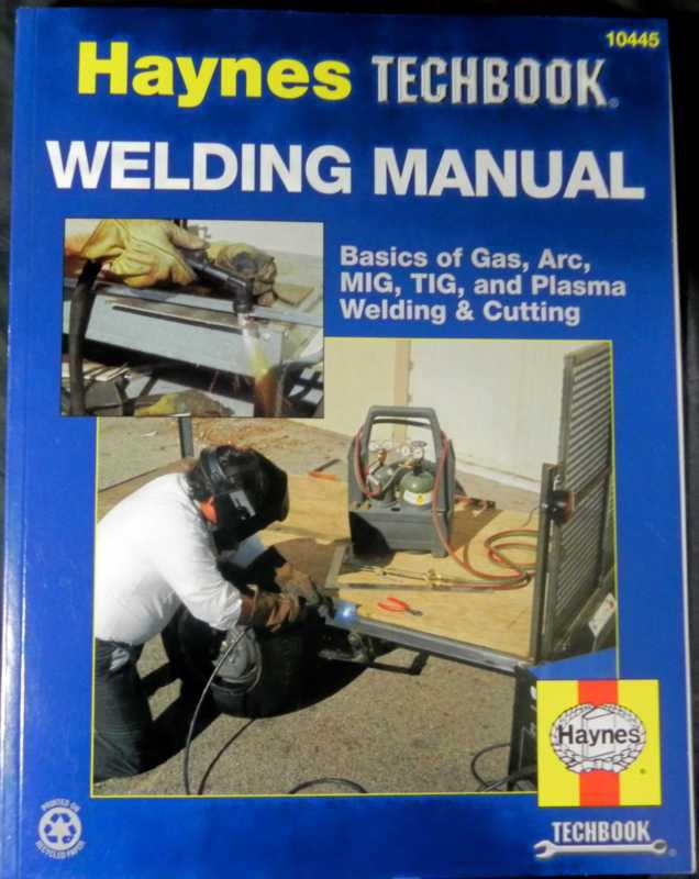 Haynes welding manual techbook 10445 (2110) gas arc mig tig